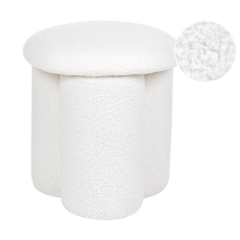 Pouffe CARRINGTON Boucle Off-White