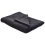 Beliani Blanket ASAKA Cotton 130 x 180 cm Dark Grey 1