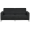 Beliani Sofa 3 Seater FENES Fabric Black 1