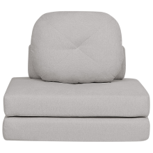 Single Sofa Bed OLDEN Fabric Light Grey