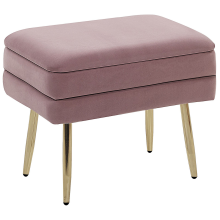 Upholstered Storage Bench ODESSA Velvet Pink