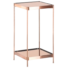 Side Table ALSEA Tempered Glass Copper
