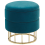 Beliani Storage Pouffe ELGIN Velvet Teal 1