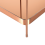 Beliani Side Table ALSEA Tempered Glass Copper 8