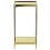 Beliani Side Table ALSEA Tempered Glass Gold 6
