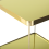 Beliani Side Table ALSEA Tempered Glass Gold 7