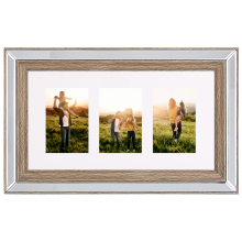 Frame for 3 Photos SINTA Silver