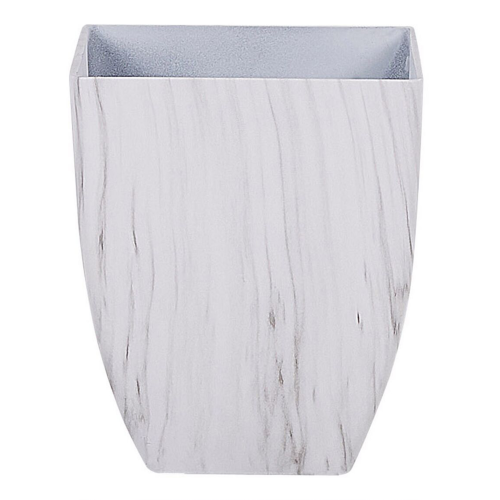 Beliani Plant Pot MIRO 28 cm White Marble
