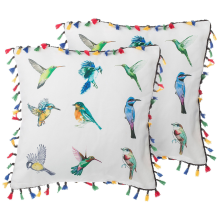 Set of 2 Decorative Cushions MALLOW 45 x 45 cm Multicolour