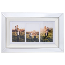 Frame for 3 Photos MAKENI Silver