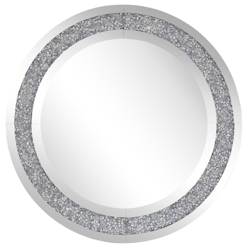 Beliani Wall Mirror ERBRAY 70 cm 70 cm Silver