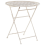 Beliani Bistro Table TRIESTE 70 cm 70 cm Metal Light Beige 1
