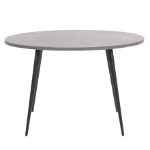 Dining Table ODEON Grey Concrete Effect 120 cm 120 cm