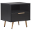 Beliani 1 Drawer Bedside Table INDIO Black 1