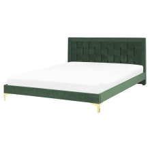 Bed Velvet LIMOUX 160 x 200 cm (EU King Size) Dark Green