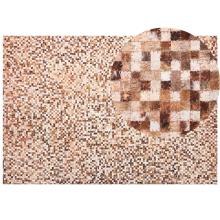 Rug TORUL Brown 160 x 230 cm Leather