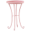 Beliani Garden Side Table CAVINIA 40 cm 40 cm Metal Pink 1