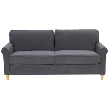 Sofa 3 Seater RONNEBY Velvet Dark Grey