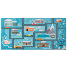 Kids Rug KIGI Blue 80 x 150 cm