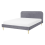 Beliani Bed Velvet FLAYAT 140 x 200 cm (EU Double) Grey 1