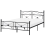 Beliani Bed Metal RODEZ 140 x 200 cm (EU Double) Black 1