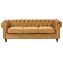 Sofa 3 Seater CHESTERFIELD Velvet Gold