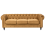 Beliani Sofa 3 Seater CHESTERFIELD Velvet Gold 1