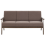 Beliani Sofa 3 Seater ASNES Fabric Brown 1