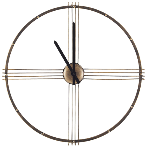 Beliani Wall Clock ASCONA Metal Gold