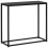 Beliani Console Table DELANO Tempered Glass Black 1