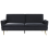 Beliani Sofa Bed 3 Seater VETTRE Velvet Black 1