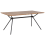 Beliani Dining Table AMSTERDAM Dark Brown 160 cm 90 cm 1
