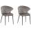 Beliani Set of 2 Dining Chairs AUGUSTA Velvet Grey 1