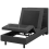 Beliani Adjustable Bed Fabric DUKE 80 x 200 cm (EU Small Single) Dark Grey 1