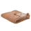 Beliani Blanket TERKE 200 x 220 cm Light Brown 1