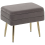 Beliani Upholstered Storage Bench ODESSA Velvet Grey 1