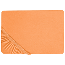 Fitted Sheet JANBU 90 x 200 cm Cotton Orange