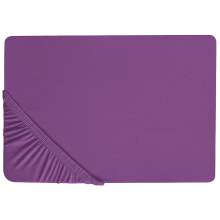 Fitted Sheet JANBU Cotton 140 x 200 cm Purple
