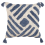 Beliani Throw Cushion JACARANDA 45 x 45 cm Cotton Blue Geometric Pattern 1