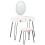 Beliani Dressing Table with Mirror and Stool SOYE LED White 1