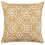 Beliani Throw Cushion CEIBA 45 x 45 cm Cotton Beige Geometric Pattern 1