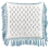Beliani Throw Cushion PALLIDA 45 x 45 cm Cotton Blue Floral Pattern 1