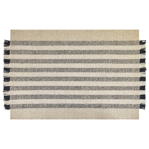 Beliani Rug TACETTIN White 160 x 230 cm Wool