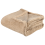 Beliani Blanket MIRGE 125 x 150 cm Beige 1
