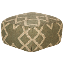 Pouffe GOPI Jute Green