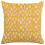 Beliani Throw Cushion GINNALA 45 x 45 cm Cotton Yellow Plant Pattern 1