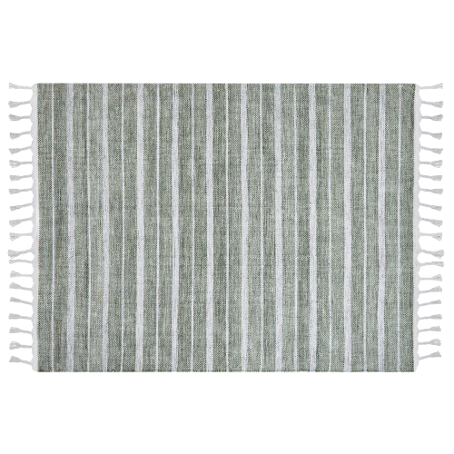 Beliani Rug BADEMLI Dark Green 140 x 200 cm