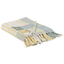 Blanket BETALI Cotton 125 x 150 cm Yellow
