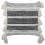 Beliani Throw Cushion ROCHEA 45 x 45 cm Cotton Black Striped 1