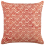 Beliani Throw Cushion RHUS 45 x 45 cm Cotton Red Geometric Pattern 1